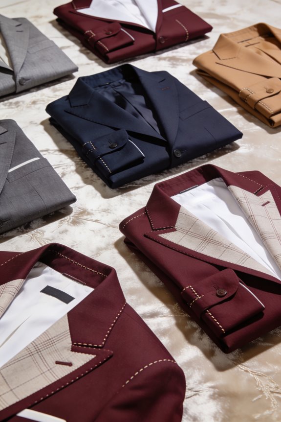 burgundy suits for men