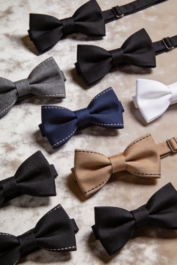 stylish black bow ties