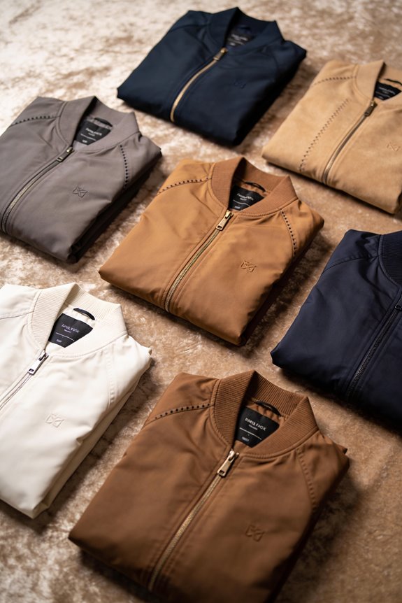 stylish brown bomber jackets