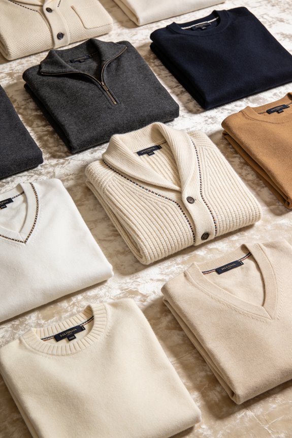 stylish cream sweaters for men