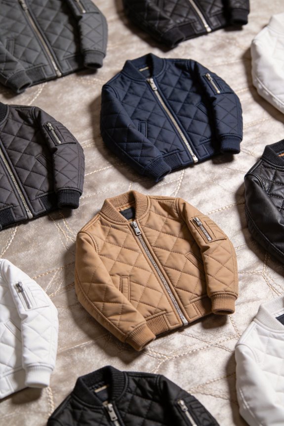 stylish quilted bomber jackets