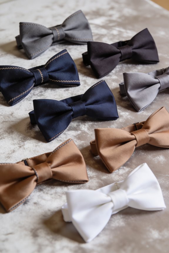 stylish silk bow ties