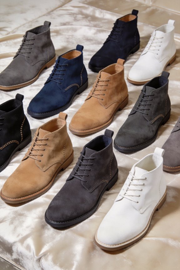 stylish suede chukka boots