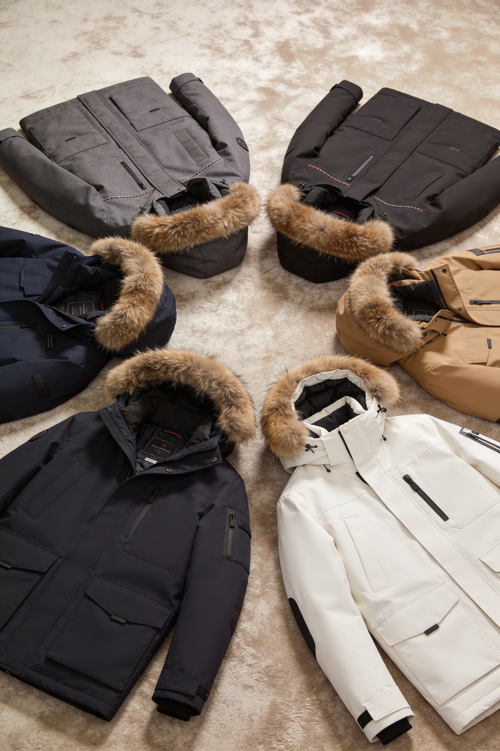 stylish warm men s parkas