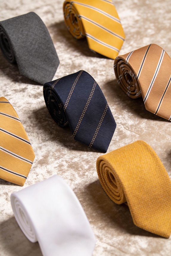 stylish yellow neckties collection