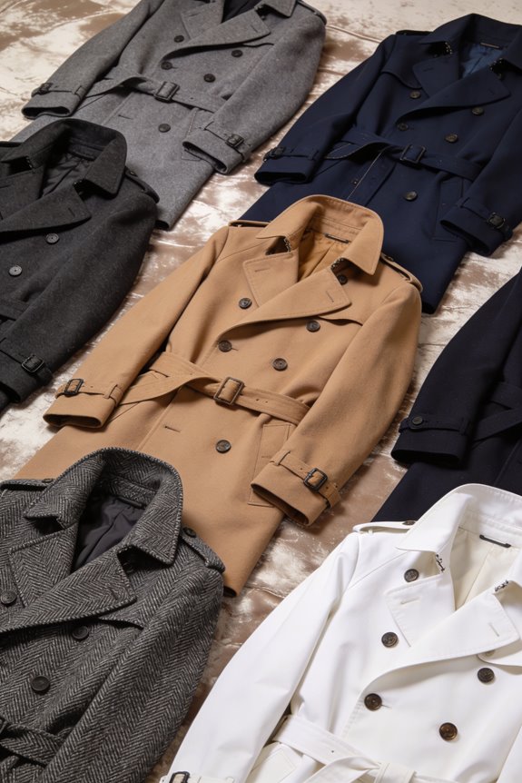 timeless wool trench coats